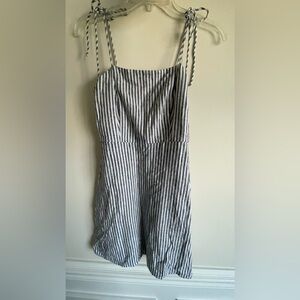 Old Navy Womens Blue Stripe Smocked Dress Size Xs